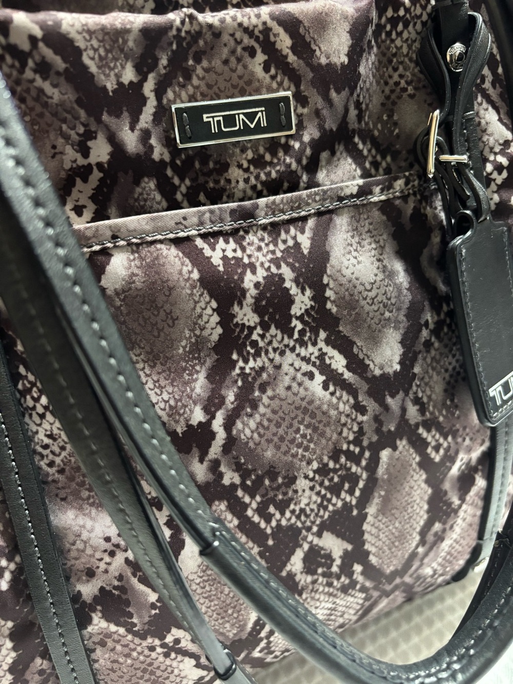 Tumi Snake-Print Tote - Picture 2 of 15
